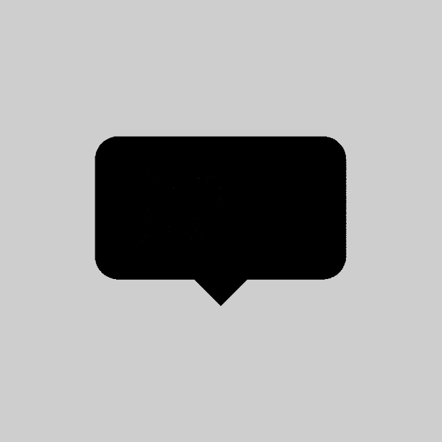a black and white speech bubble that says booood