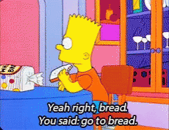 Simpsons Bart GIF - Simpsons Bart Bread GIFs