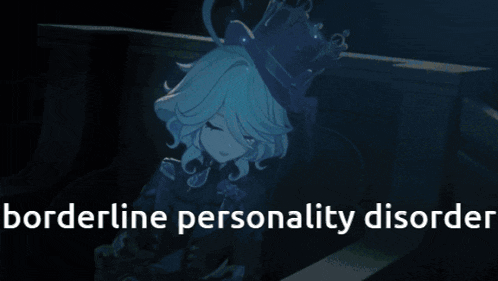 a picture of a girl with the words " borderline personality disorder " below it