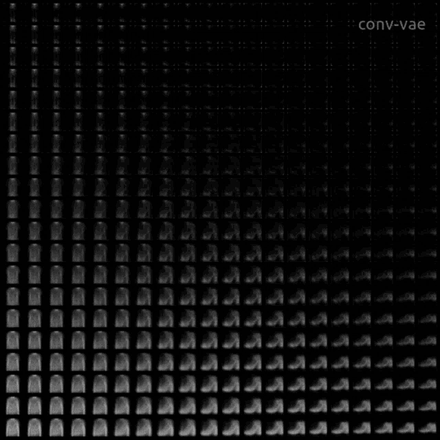 a black and white image with the words conv-vae on the bottom