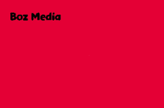 a red background with the words boz media breaking news