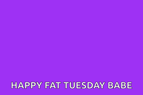 a happy fat tuesday babe greeting card with a trumpet