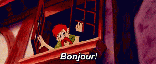 When You Want To Say Hello And Be Fancy GIF - Bonjour Hello Hi GIFs