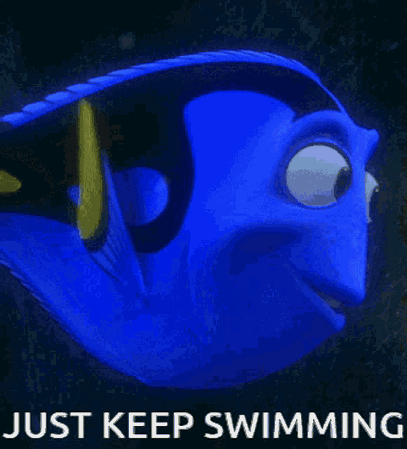 Just Keep Swimming Finding Nemo GIF