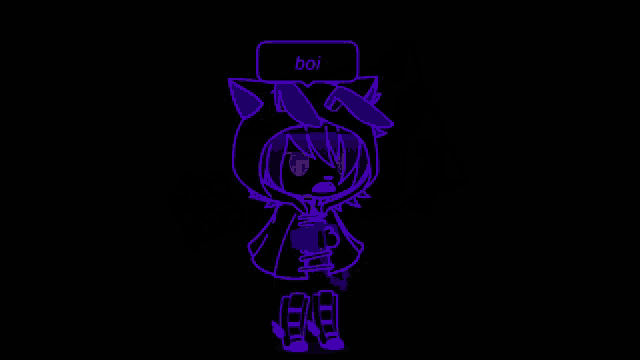 a girl in a purple hoodie is using only 1% of her power in a dark room .
