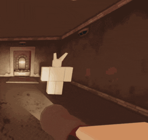 a roblox character with bunny ears and a smiley face