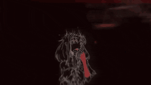 a drawing of a girl with the word chaos coming out of her head ..