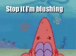 Patrick Shy GIF - Patrick Shy Stop It Im Blushing GIFs