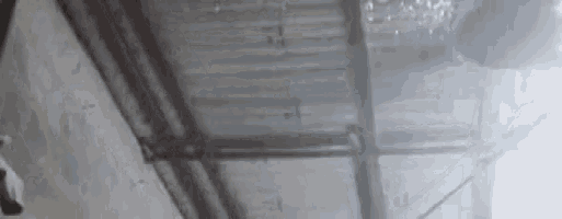 a ceiling with a lot of smoke coming out of it