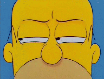 Suspicious Homer - The Simpsons GIF