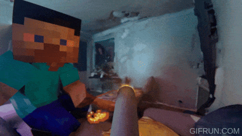 a gif from gifrun.com shows two minecraft characters