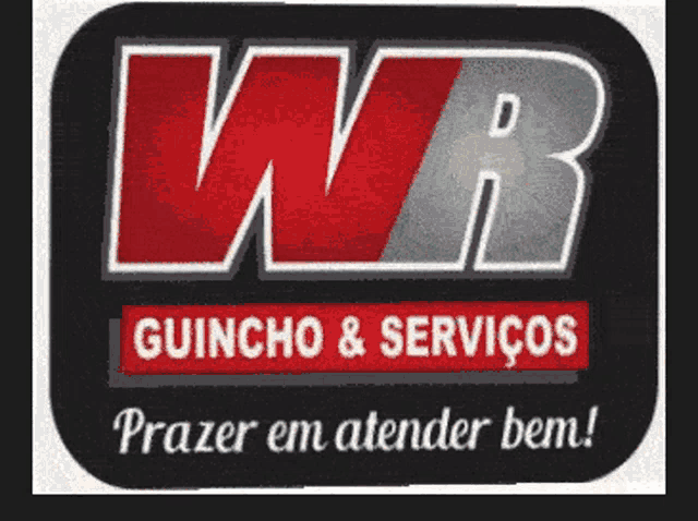 a logo for wr guincho & serviços prazer em atender bem