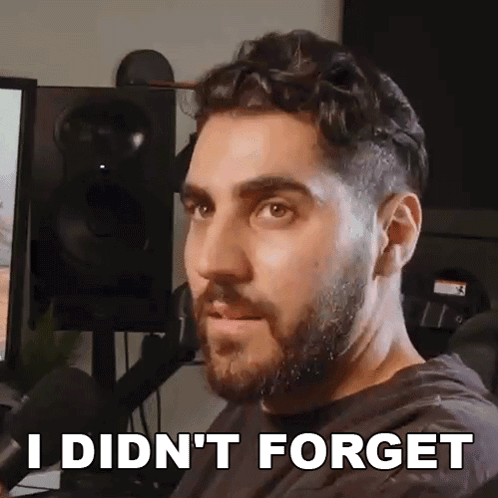 I Didn'T Forget Rudy Ayoub GIF - I Didn'T Forget Rudy Ayoub I Have Not Forgotten GIFs
