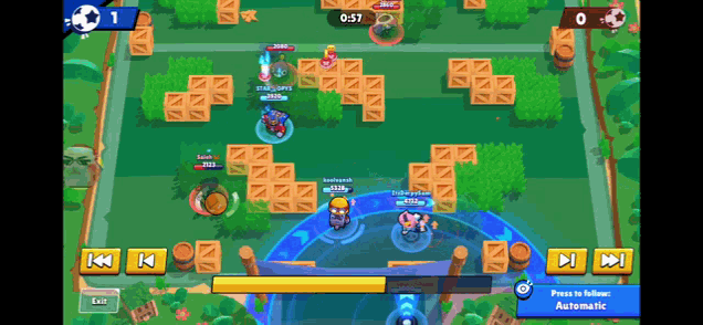 a screenshot of a video game that says press to follow automatic on the bottom right