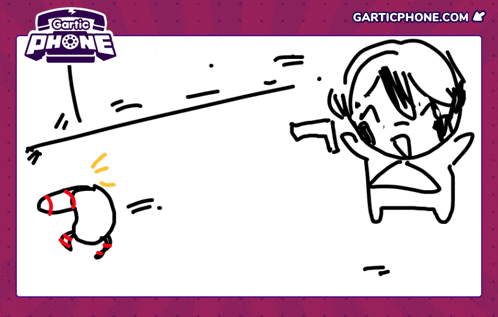 a cartoon drawing of a nuclear bomb with the website garticphone.com in the corner