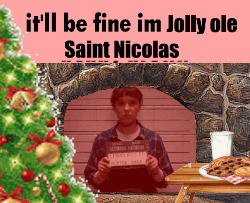 Millie Bobby Brown Christmas GIF - Millie Bobby Brown Christmas Saint Nick GIFs