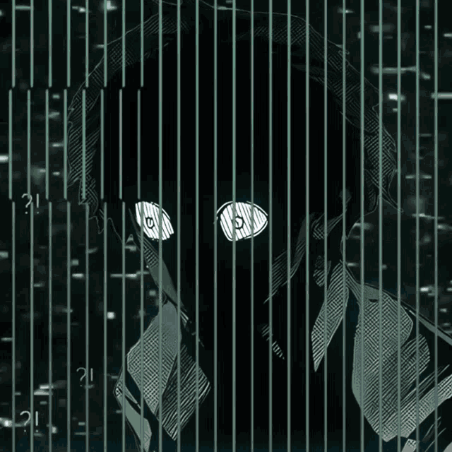 a black and white drawing of a person 's face with the number 21 visible