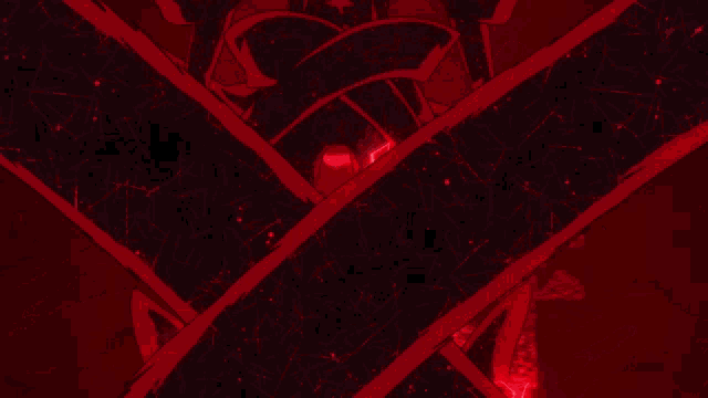a cartoon character with a red light coming out of his face
