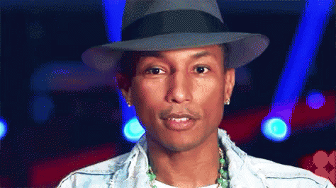 Wink GIF - The Voice Pharrell Williams Smile GIFs