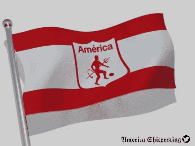 a flag that says america on it