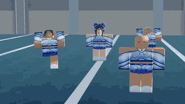 a group of cheerleaders with the word champions on their shirts