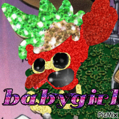 a picture of a clown with the word babygirl on the bottom
