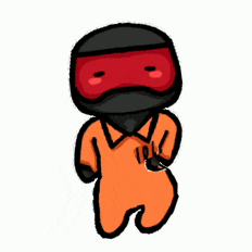 a cartoon drawing of a man wearing a mask and number 106