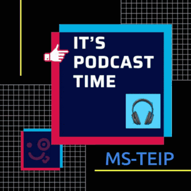 a poster that says it 's podcast time
