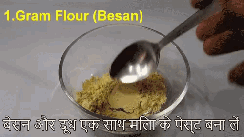 Asad Ansari Mix Gram Flour GIF - Asad Ansari Mix Gram Flour Besan GIFs