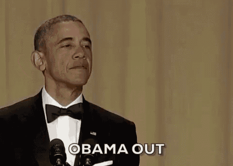 Obama Out GIF - Obama Out Mic Drop GIFs