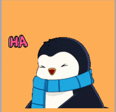 a picture of a penguin with the words mbi ngakak weeh above it