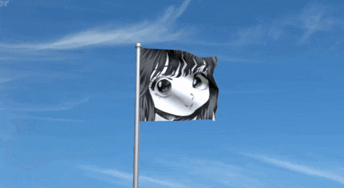 Kaoruko Waguri Flag Kaoru Hana Wa Rin To Saku GIF - Kaoruko Waguri Flag Kaoruko Waguri Kaoruko GIFs