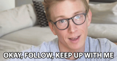 Okay Follow Keep Up With Me Tyler Oakley GIF - Okay Follow Keep Up With Me Tyler Oakley Pay Attention GIFs
