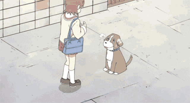 Nichijou Dog Pet GIF