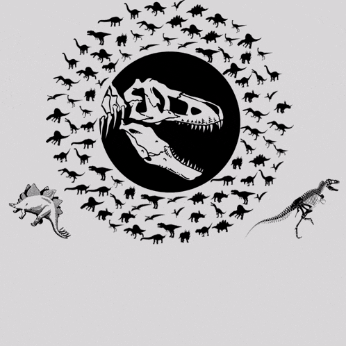 a poster that says ' dinoclub ' on the top