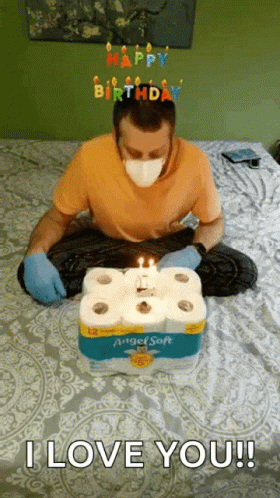 Happy Birthday Quarantine GIF - Happy Birthday Quarantine Blowing Candles GIFs