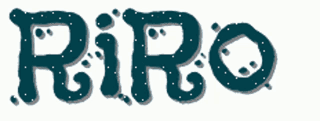 the word piro is written in a blue font