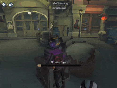 a screenshot of a video game that says 5 ciphers ( s ) remaining and dungeon hidden