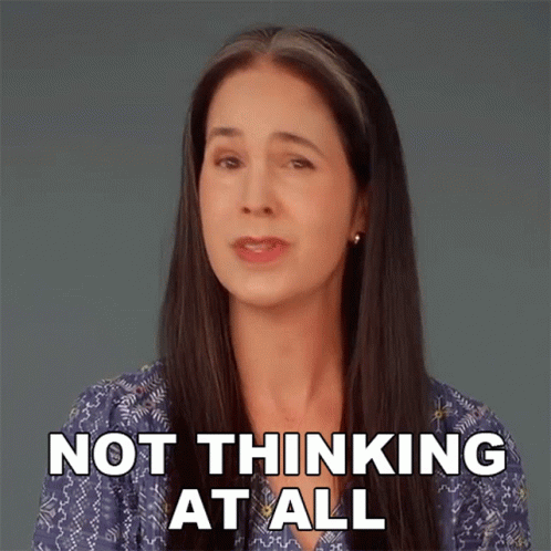 Not Thinking At All Rachel Smith GIF - Not Thinking At All Rachel Smith Rachels English GIFs