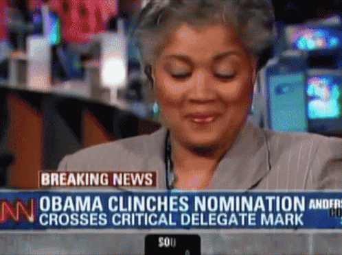 a breaking news report about obama clinches nomination