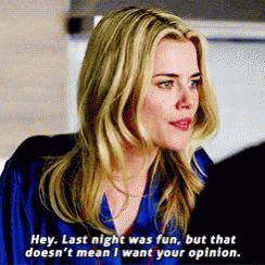 Trish Walker I Dont Want Your Opinion GIF - Trish Walker I Dont Want Your Opinion Jessica Jones GIFs