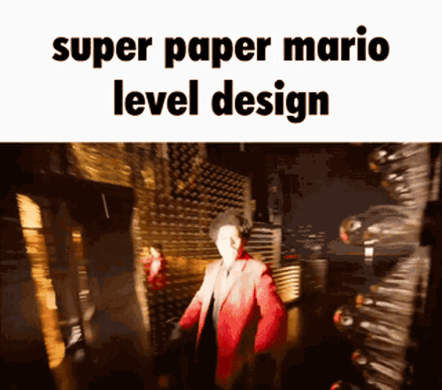 Super Paper Mario Level Design GIF