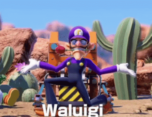Waluigi Waluigi Win GIF - Waluigi Waluigi Win Super Mario Party GIFs