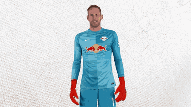 Cheer For Number1 Peter Gulacsi GIF - Cheer For Number1 Peter Gulacsi Rb Leipzig GIFs