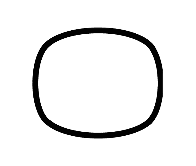 a black and white drawing of a circle with a few letters on it including the letters a and b