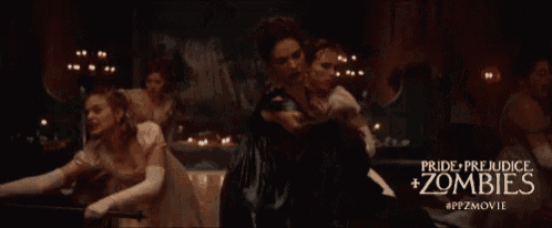 Enter The Ballroom GIF - Prideand Prejudiceand Zombies Ppz Fight GIFs