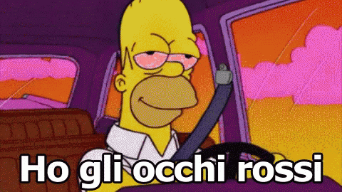 Occhi Rossi Sguardo Occhi Droga I Simpson GIF - Red Eyes Look Eyes GIFs