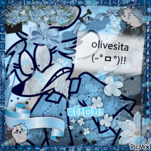 a picture of a cartoon character with the words olivesita on it