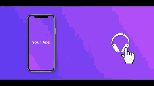 a phone with headphones on the screen is surrounded by money and the words add audio to your app