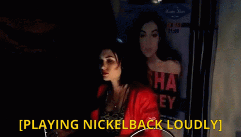 Sasha Grey Nickelback GIF - Sasha Grey Nickelback Playing Nickelback Loudly GIFs